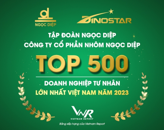 Tập đoàn Ngọc Diệp thăng hạng trong TOP500 Doanh nghiệp tư nhân lớn nhất Việt Nam 2023