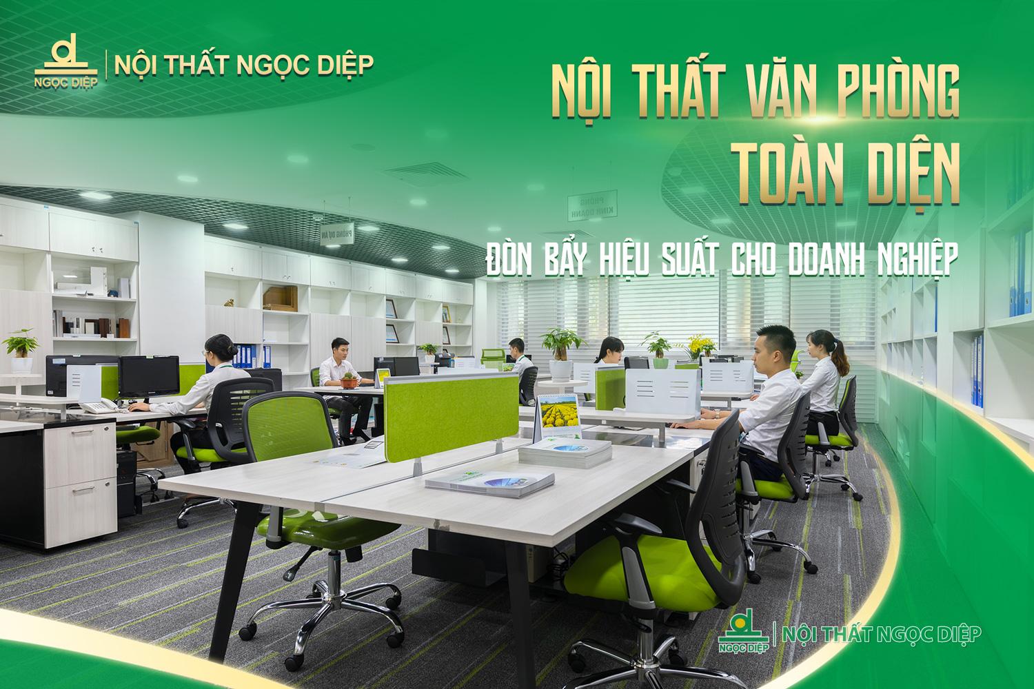 Giải pháp nội thất văn phòng toàn diệp: Đòn bẩy hiệu suất cho doanh nghiệp